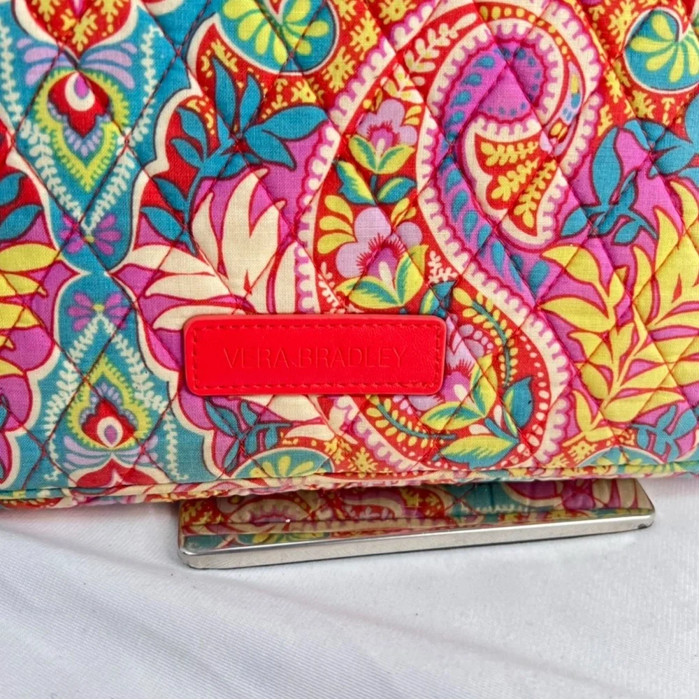 Vera Bradley Paisley In Paradise Large Quilted Laptop Case